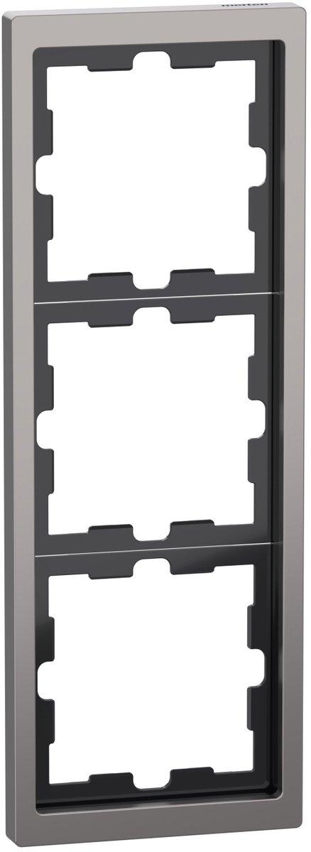 D-Life Metall Rahmen 3fach Nickelmetallic