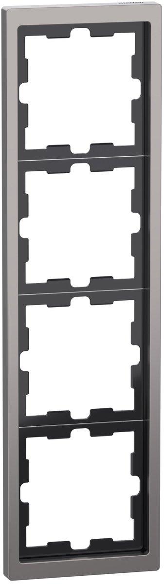 D-Life Metall Rahmen 4fach Nickelmetallic