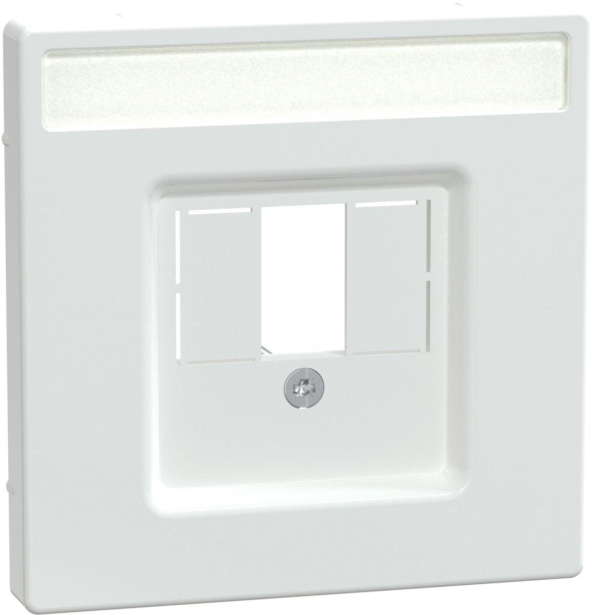 Zentralplatte mit rechteckigem Ausschnitt Lotosweiß