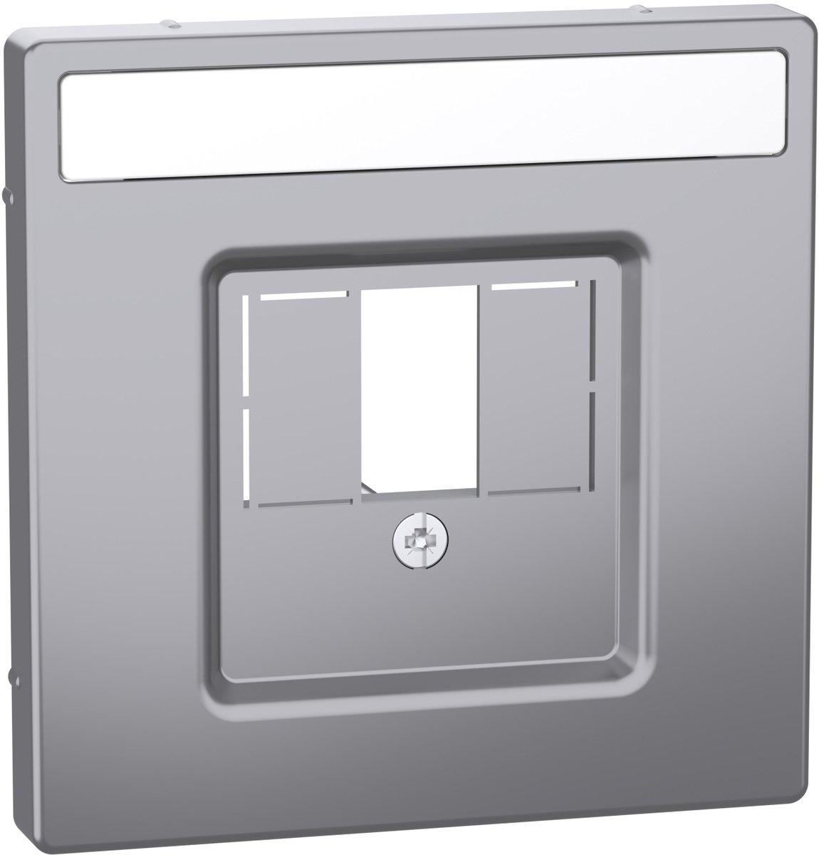 Zentralplatte mit rechteckigem Ausschnitt Edelstahl