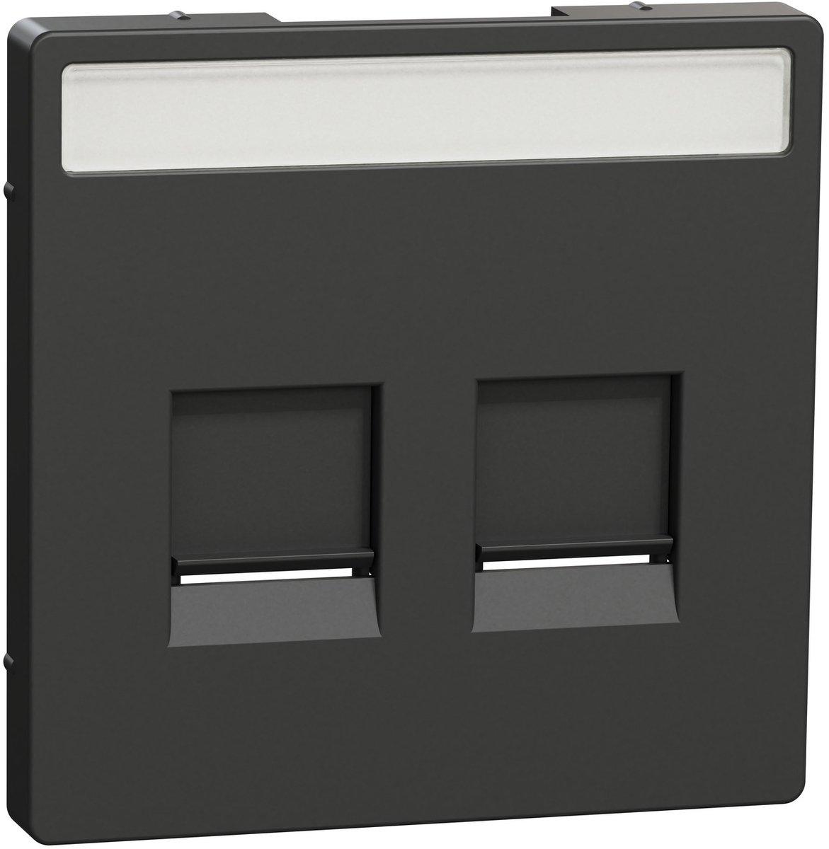 Zentralplatte für Modular 2-fach anthrazit