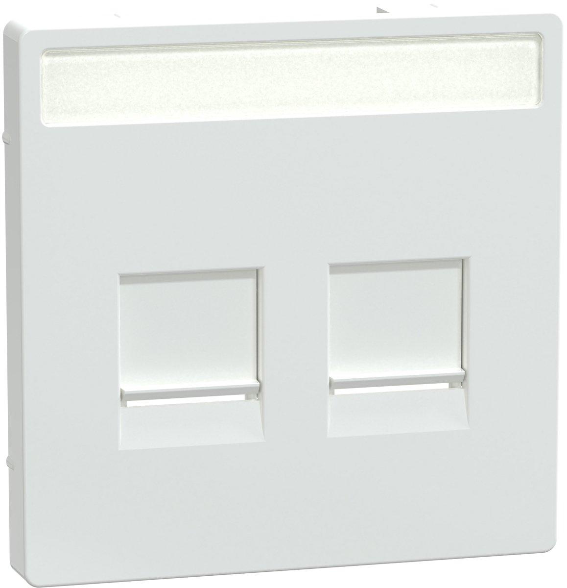 Zentralplatte für Modular 2-fach Lotosweiß