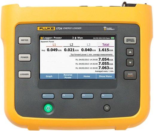 Tragbarer Energie-Logger / Netzanalyse 3ph inkl. Stromzangen mit Fluke Connect