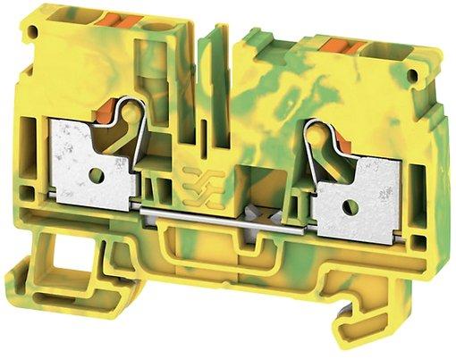 Schutzleiter-Reihenklemme 6 mm² grün/gelb