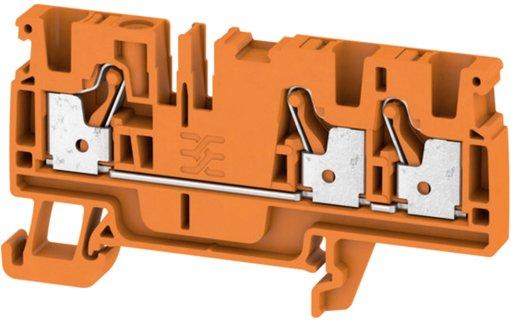 Durchgangsreihenklemme 0,5 - 4 mm² orange