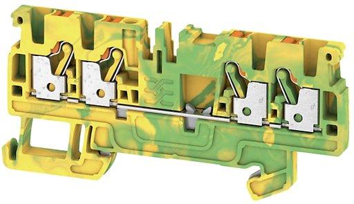 Schutzleiter-Reihenklemme 2,5 mm² grün/gelb