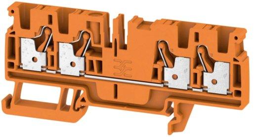 Durchgangsreihenklemme 0,5 - 4 mm² orange