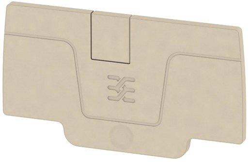 Abschlussplatte 4 rastbar dunkelbeige