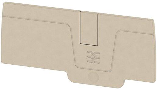 Abschlussplatte 6 rastbar dunkelbeige