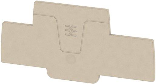 Abschlussplatte 2,5 rastbar dunkelbeige