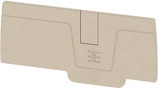Abschlussplatte 6 rastbar dunkelbeige