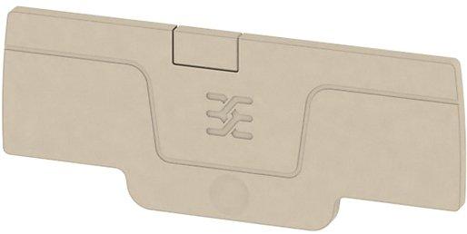 Abschlussplatte 1,5 rastbar dunkelbeige