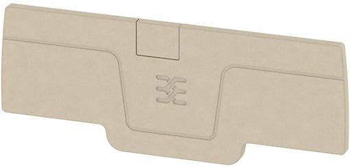 Abschlussplatte 2,5 rastbar dunkelbeige