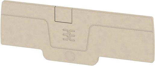 Abschlussplatte 2,5 rastbar dunkelbeige