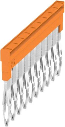 Querverbinder 10-polig Z-Reihe für Klemmen orange