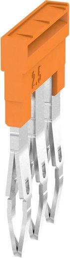 Querverbinder 3-polig Z-Reihe für Klemmen orange