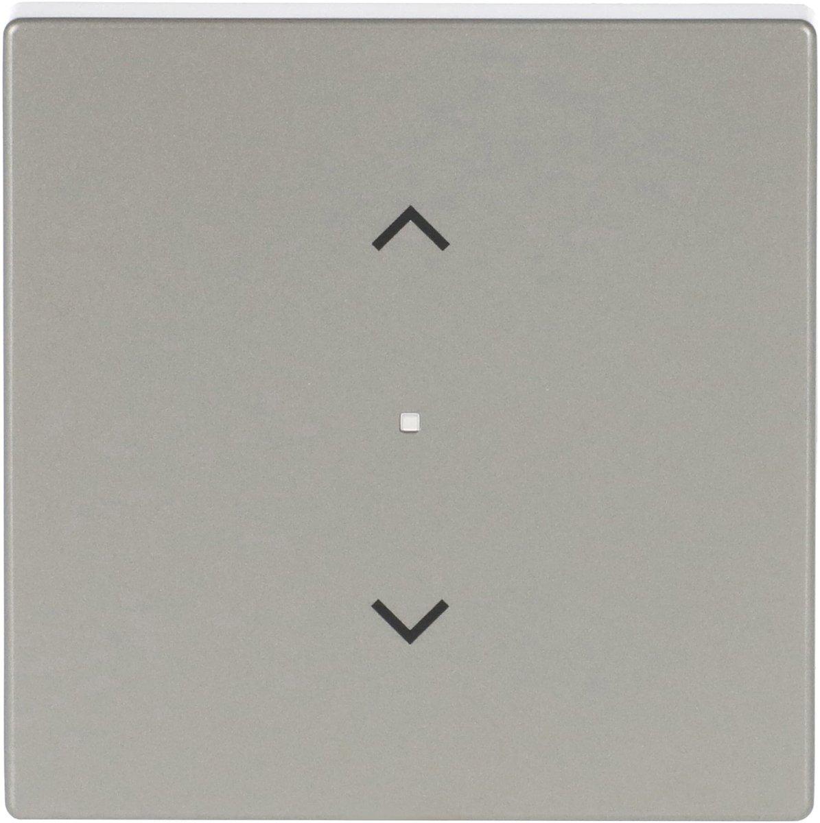 Wippe 1-fach für flex f@h KNX mit Symbol Pfeile edelstahl - pur edelstahl