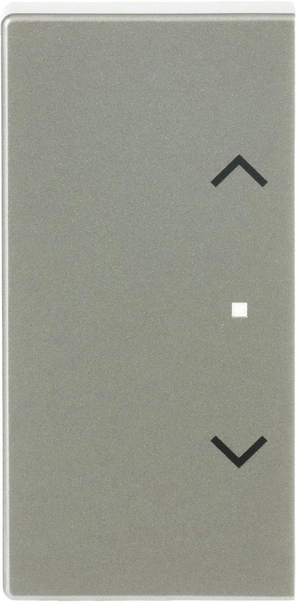 Wippe 2-fach links/rechts flex f@h KNX mit Symbol Pfeile edelstahl pur edelstahl