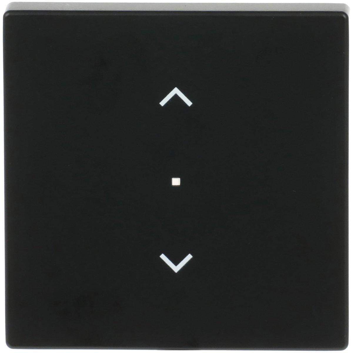 Wippe 1-fach für flex f@h KNX mit Symbol Pfeile schwarz matt - Plattform 63