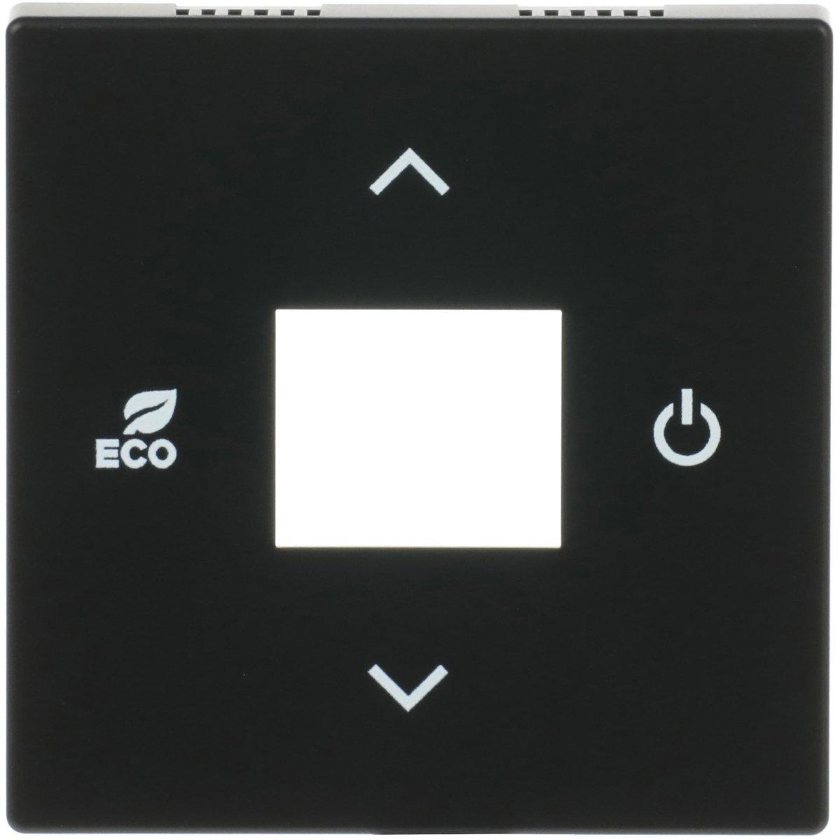 Zentralscheibe für Raumtemperaturregler 6224 6108/18 schwarz matt - Plattform 63