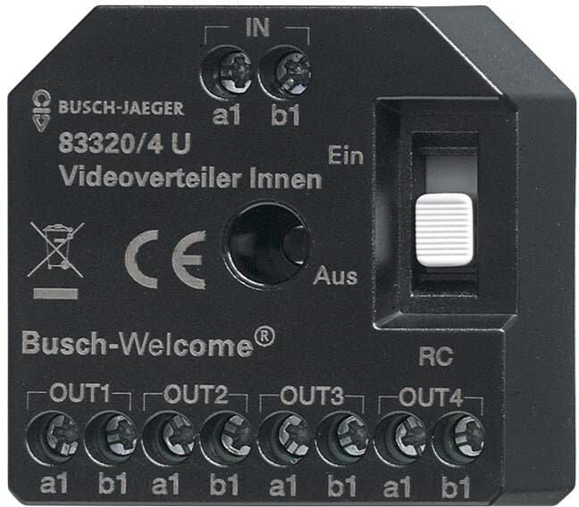 Aktiv Videoverteiler Innen UP 4-fach - Busch-Welcome 2-Draht