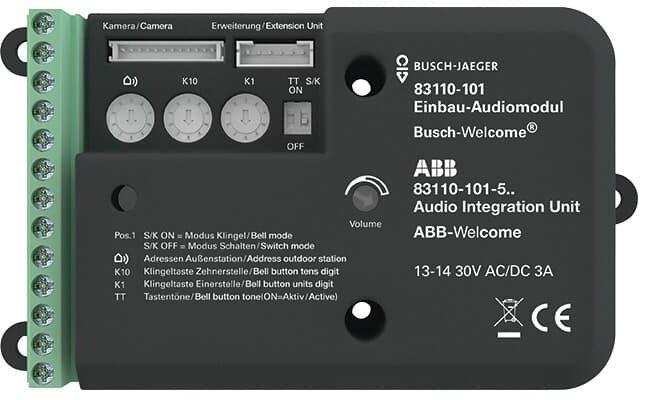 Einbau-Audiomodul schwarz - Busch-Welcome 2-Draht