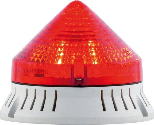 Blitzleuchte mit Akustischem Signal rot