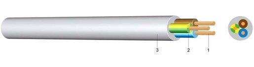 PVC Schlauchleitung mittel YMM-J 5X4 hellgrau Eca 200m