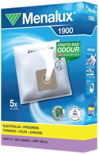 Staubbeutel 5 Stk. Duraflow Synthetik + Mikrofilter + Motorfilter 1900