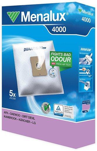 Staubbeutel 5 Stk. Duraflow Synthetik + 1 Motorfilter 4000