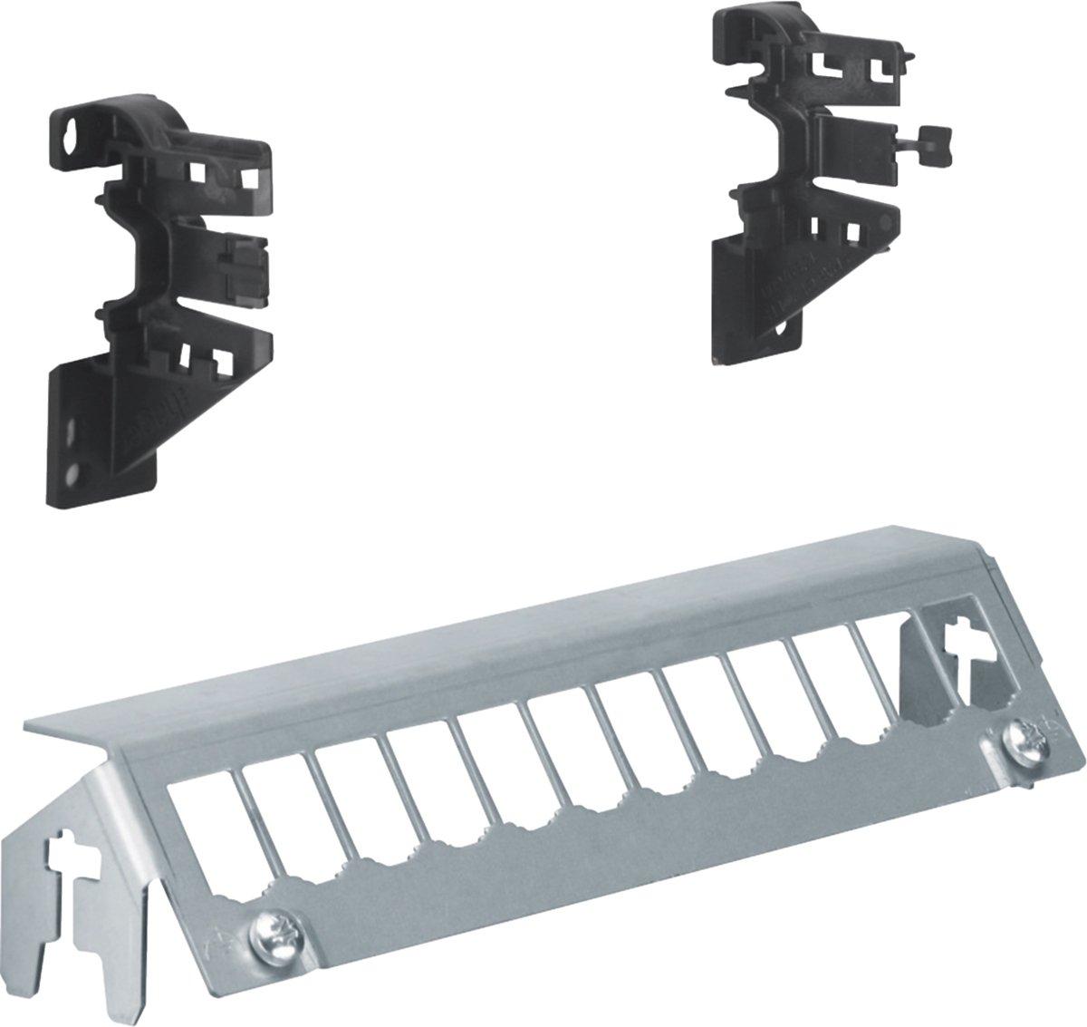 Patch-Panel 12-fach ohne Module für Hutschiene oder geschraubt