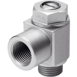 Drossel-Rückschlagventil G3/8 einstellbar über Schlitzschraube