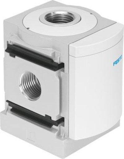 Abzweigmodul mit Rückschlagfunktion Durchfluss LI nach RE / 0 - 10 bar