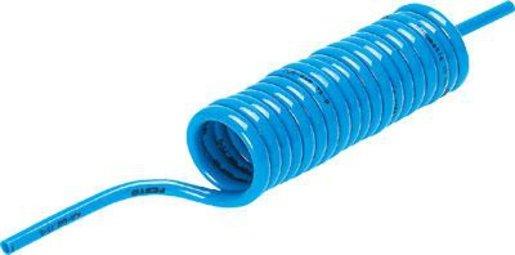 Spiral Kunststoffschlauch 8 x 1,15 mm blau hydrolysebeständig