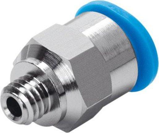 Steckverschraubung gerade Bauform Mini Außengewinde M5 - 4 mm