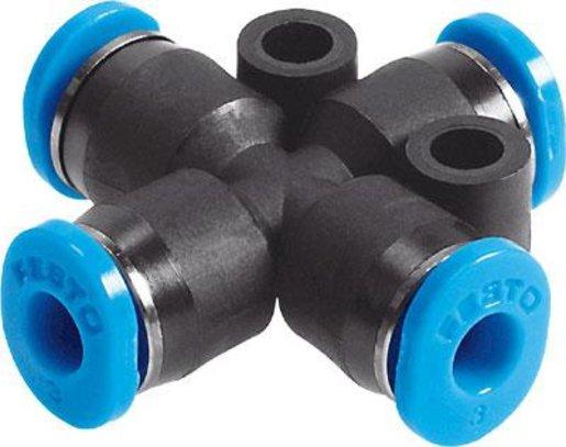 Steckverbindung X-Form BG Mini 6 mm / 6 mm