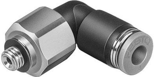 Rotations-Steckverschraubung L-Form Standard Außengewinde M5 - 6 mm
