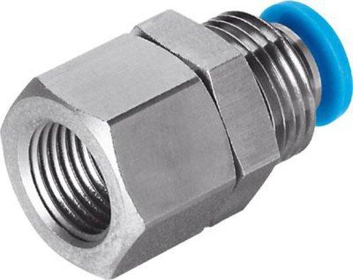 Schott-Steckverschraubung gerade Bauf. Std Innengewinde 1/8 - 8 mm