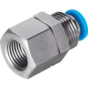 Schott-Steckverschraubung gerade Bauf. Std Innengewinde 3/8 - 10 mm