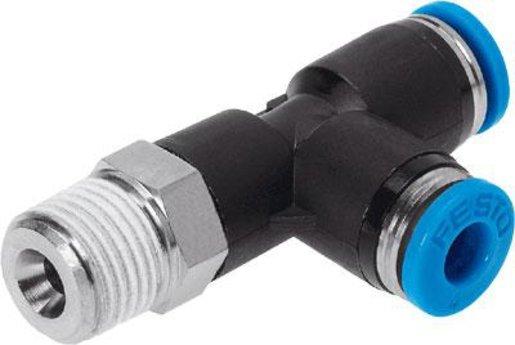 Steckverschraubung T-Form Standard Außengewinde 1/4 - 8 mm