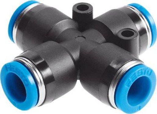 Steckverbindung X-Form BG Standard 8 mm / 8 mm