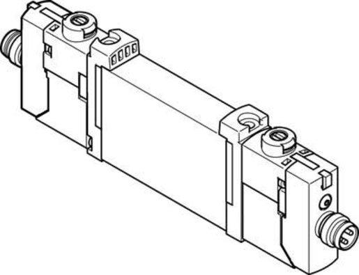 Magnetventil 2x3/2 Wege offen monostabil Flansch 150 - 170 l/min