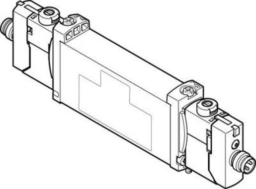 Magnetventil 2x3/2 Wege offen monostabil Flansch 410 - 440 l/min