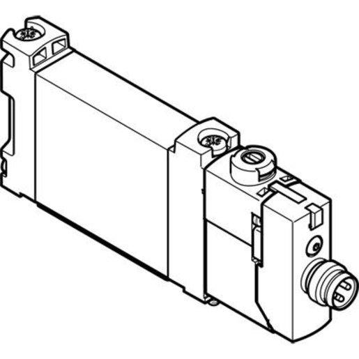 Magnetventil 5/2 Wege monostabil Flansch