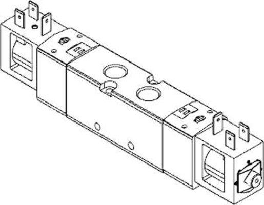 Magnetventil 5/2 Wege bistabil G1/4