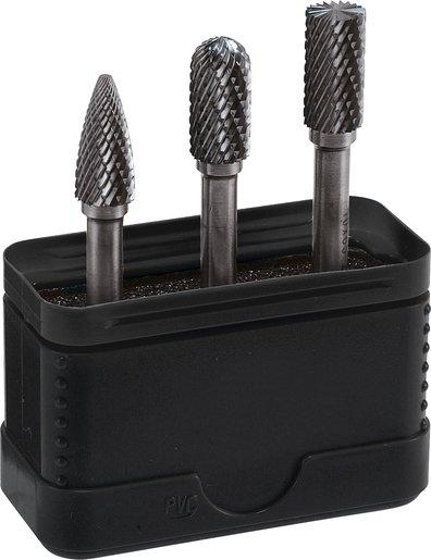 Hartmetall Frässtifteset 3-tlg. Zahnung 6 Ø 10 mm / ZYA-S / WRC / SPG
