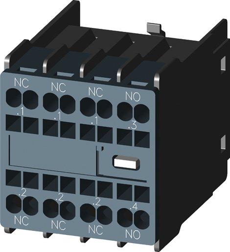Hilfsschalterblock 1 Schließer + 3 Öffner