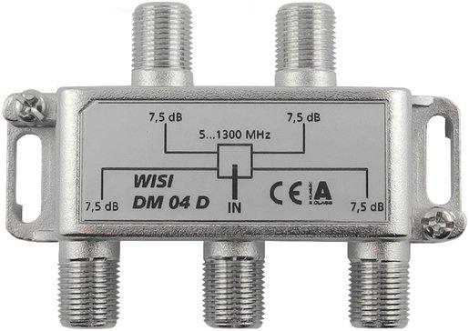 4-fach F-Verteiler 5-1300 MHz