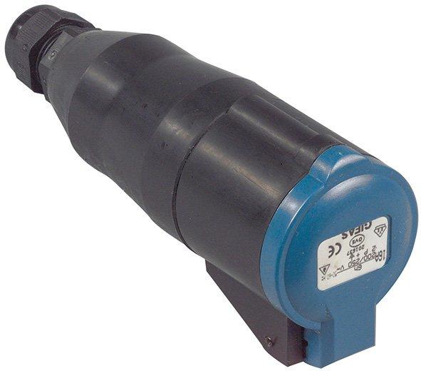 Vollgummi-CEE-Kupplung 5x16A 400V IP44