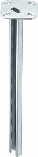 Hängestiel mit angeschweißter Kopfplatte Stahl tauchfeuerverzinkt 41x21x300 mm